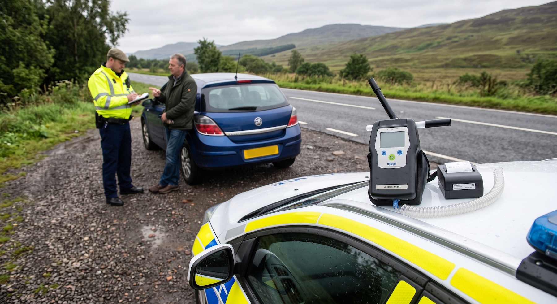 Driver facing a failure to provide specimen allegation in Scotland